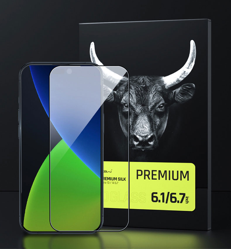 DÁN CƯỜNG LỰC IPHONE 13/ 14 SERIES MIPOW KINGBULL PREMIUM SILK HD